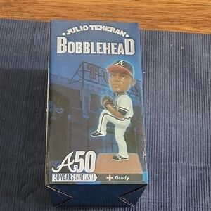 Julio Teheran Bobblehead in Blue Box